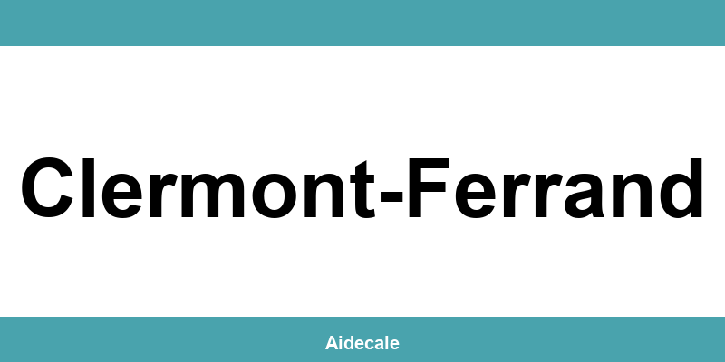 CAF Clermont-Ferrand: téléphone, contact et adresse